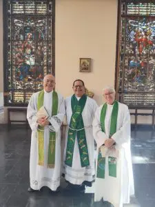 Dean Dominic pictured with Dean Terry and Canon Maggie